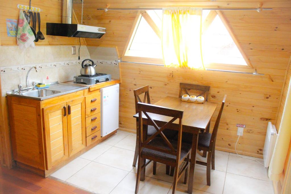 Kuchyň nebo kuchyňský kout v ubytování Eco Cabañas Wanderlust