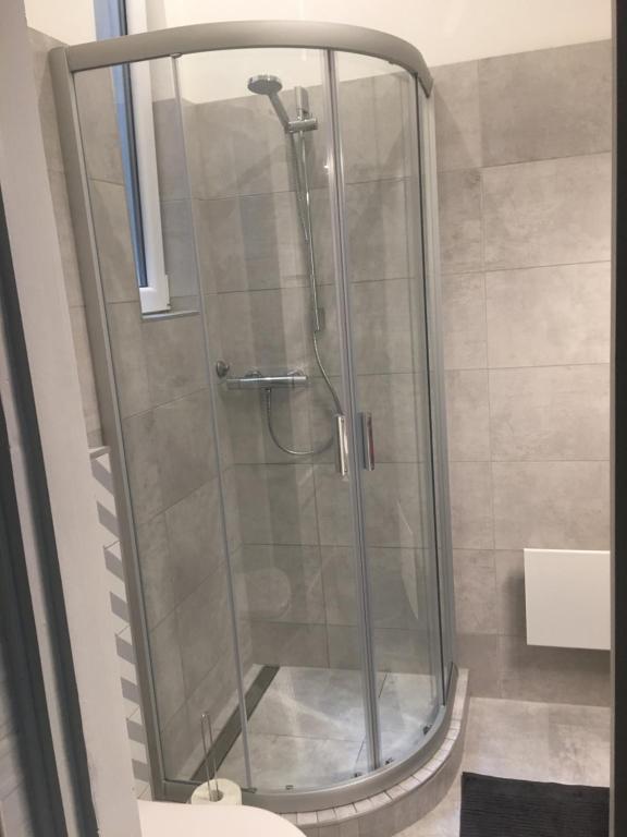 Kúpeľňa v ubytovaní Kálmán Apartman