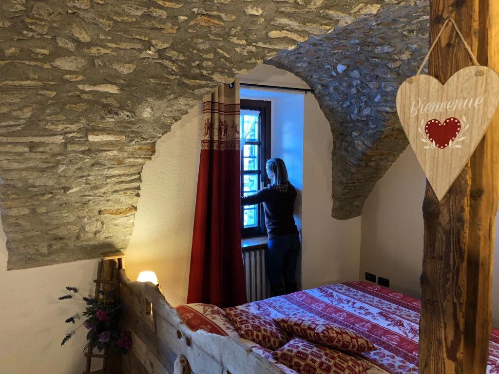 Łóżko lub łóżka w pokoju w obiekcie Maison Lucien