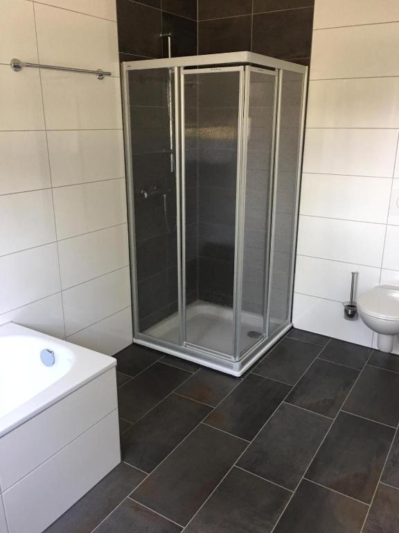 Koupelna v ubytování Haus am Parc