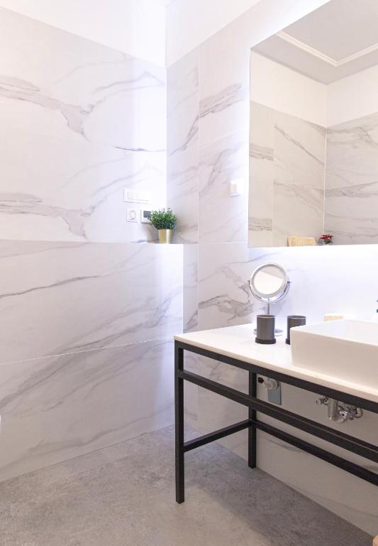 Posteľ alebo postele v izbe v ubytovaní Tesla Design Apartments Zagreb
