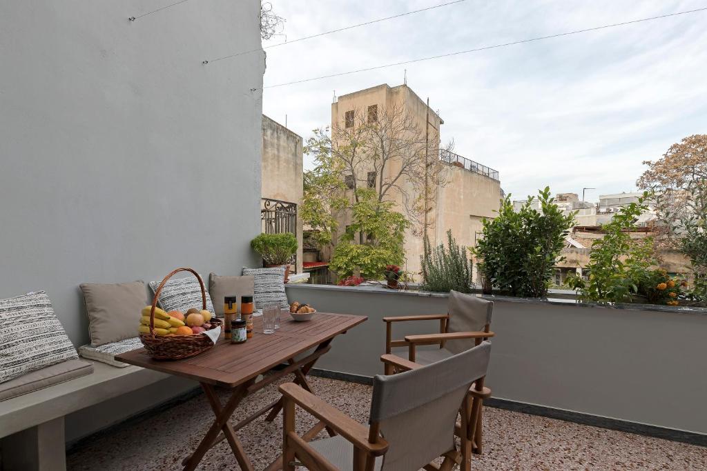 Balkón alebo terasa v ubytovaní Athenian Lofts