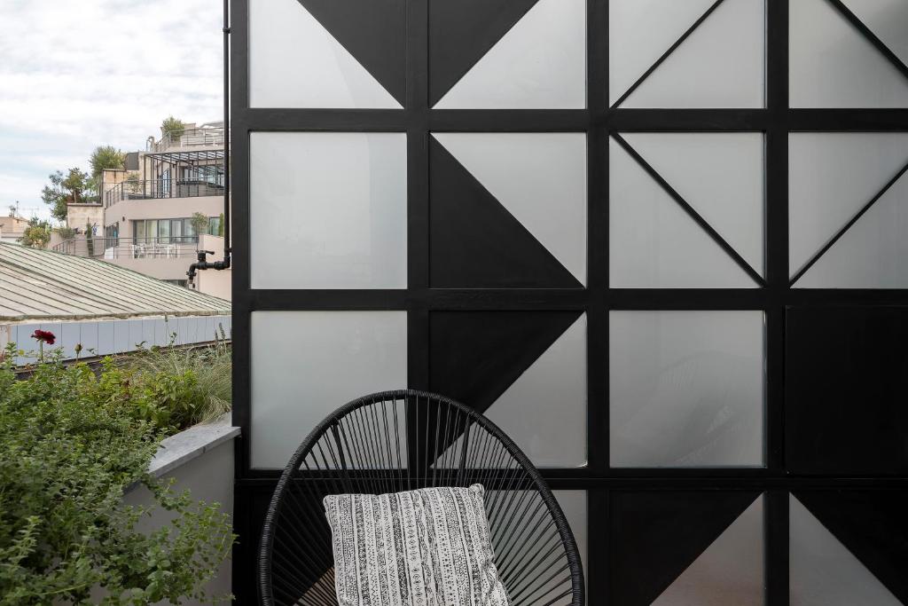 Balkón alebo terasa v ubytovaní Athenian Lofts