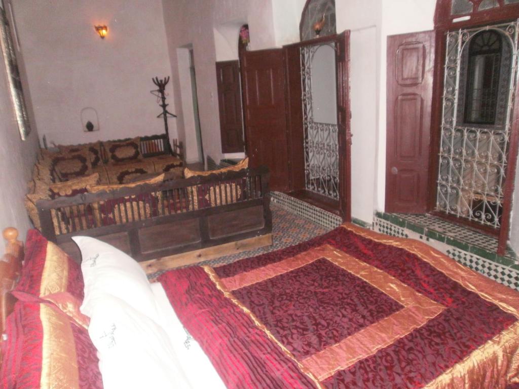 Postel nebo postele na pokoji v ubytování Chez L'habitant Boueden