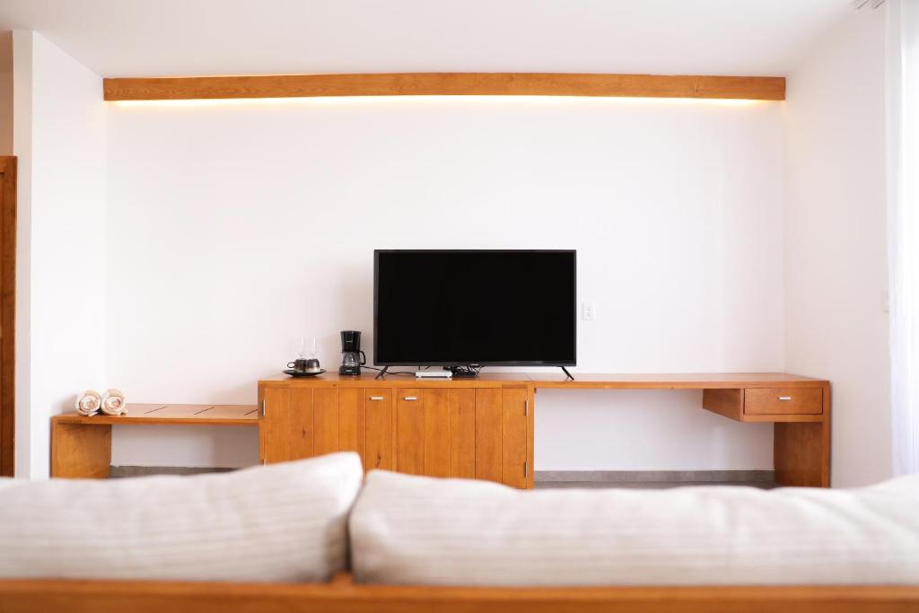 TV a/nebo společenská místnost v ubytování Hotel Blanco Tulum Adults Only