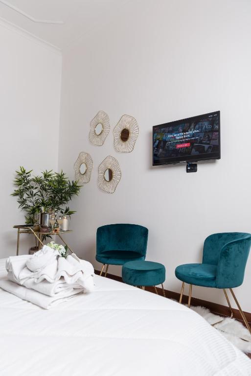 Łóżko lub łóżka w pokoju w obiekcie Suite room