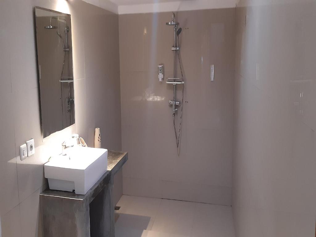 Koupelna v ubytování Dream Hotel