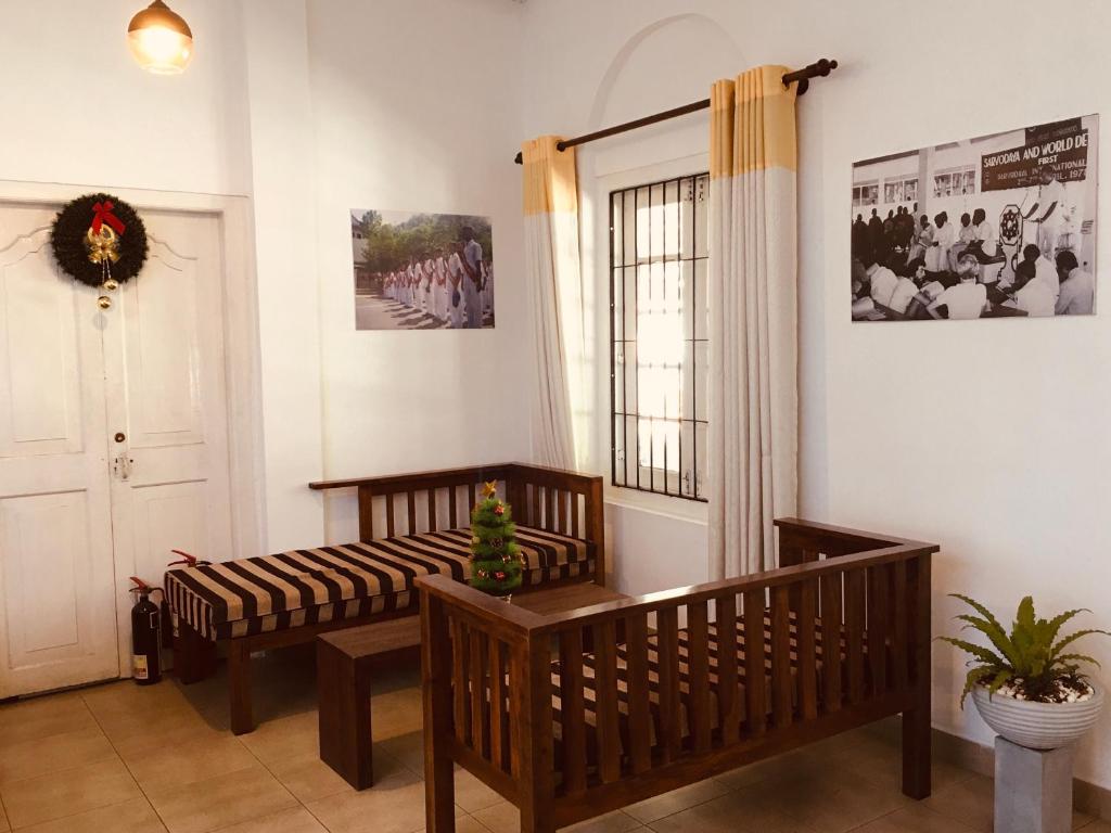Posezení v ubytování Sarvodaya Samma Vaasa Residence