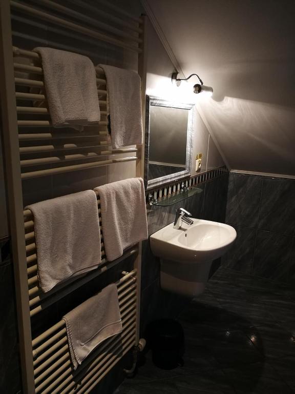 Kúpeľňa v ubytovaní Hotel Mladosť