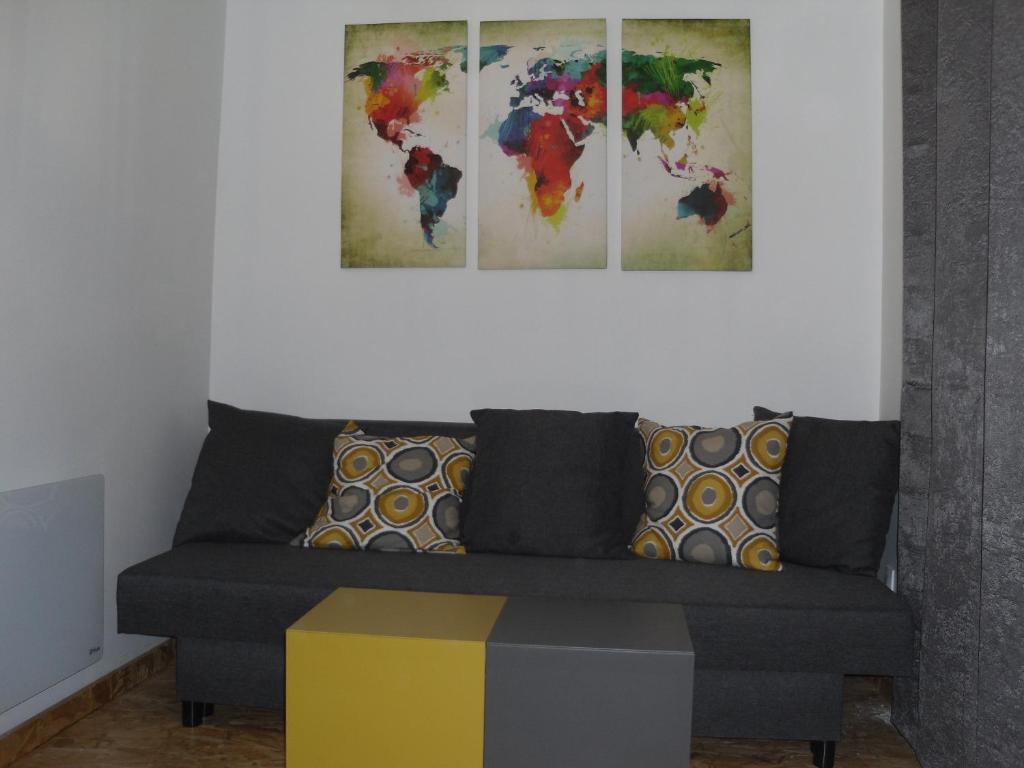 Posezení v ubytování CHALET la VEILLA