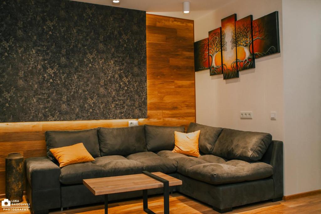 Posezení v ubytování New Gudauri Atrium Apartment 202