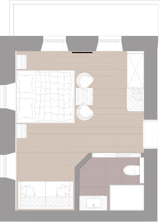Půdorys ubytování Pension Thainerhof