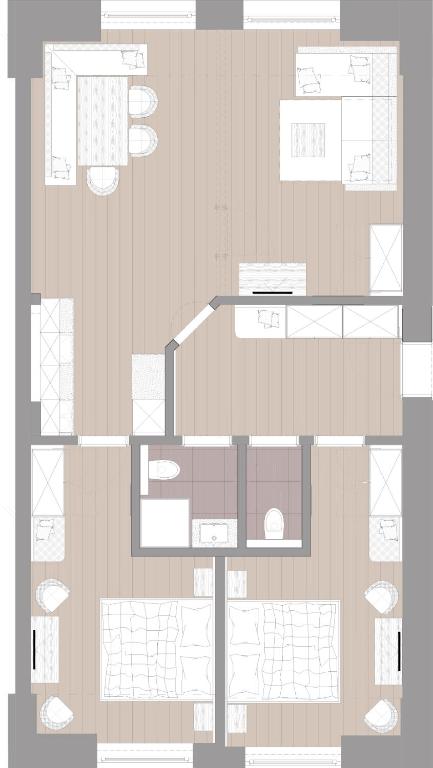Půdorys ubytování Pension Thainerhof