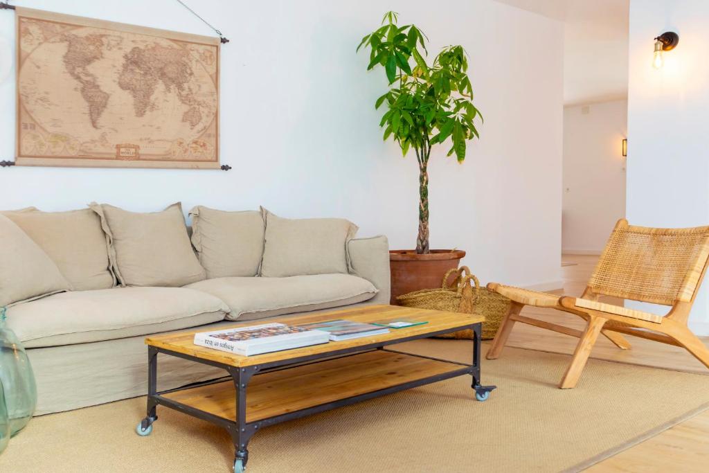 Posezení v ubytování Can Beia Hostal Boutique