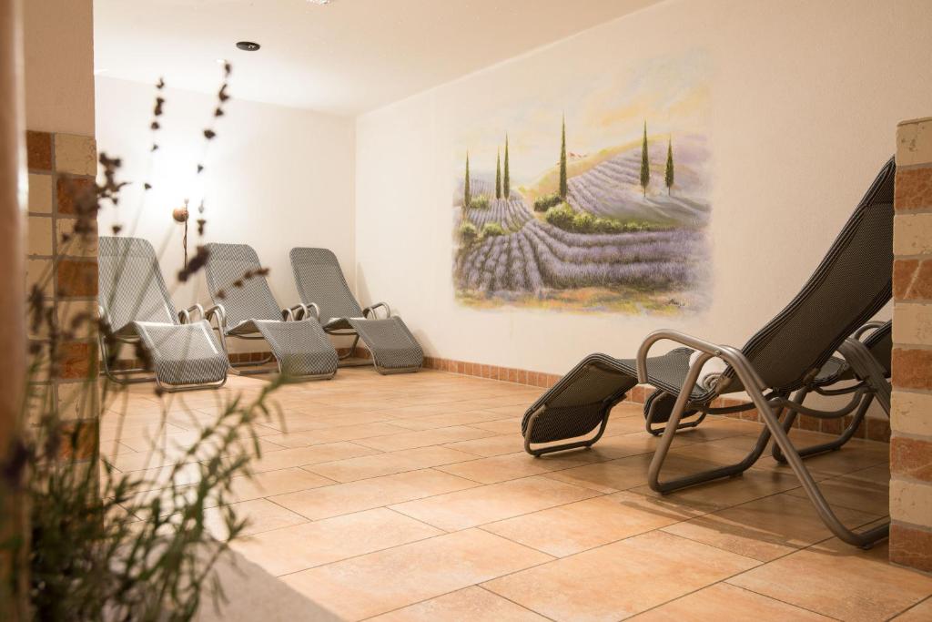 Fitness centrum a/nebo fitness zařízení v ubytování Pension Bergwelt