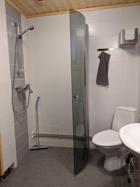 Koupelna v ubytování Tunturioravat