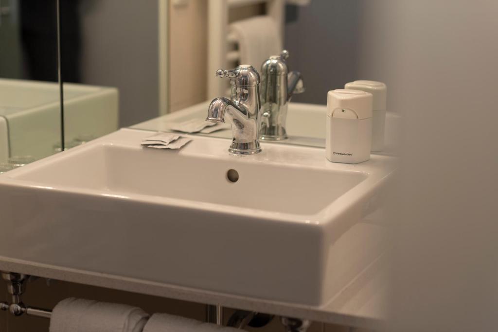 Koupelna v ubytování Hotel Krone
