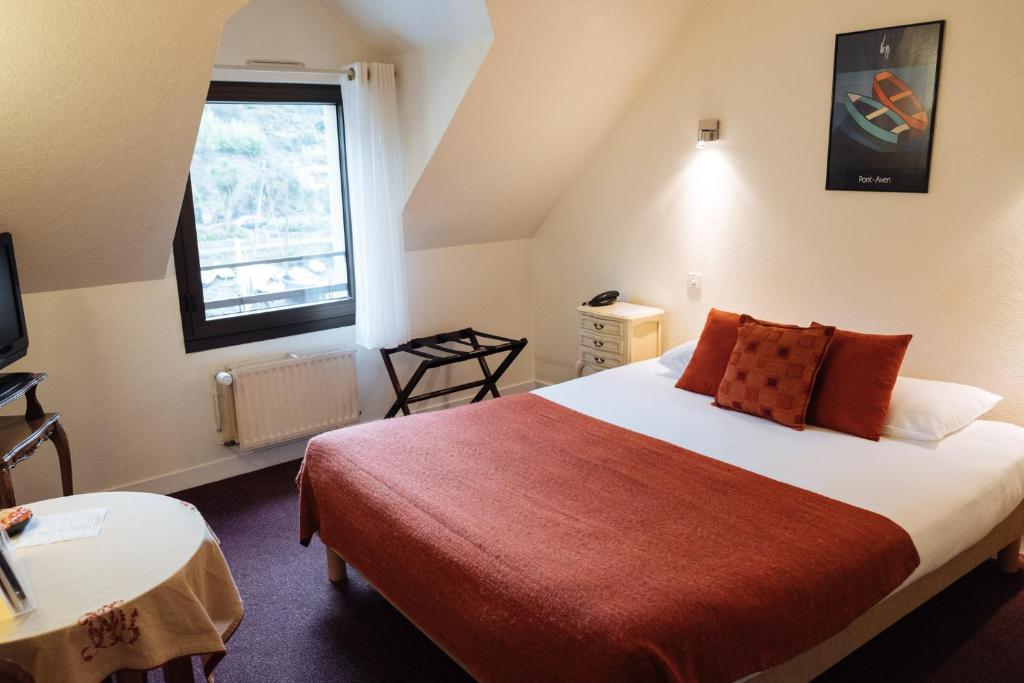 CITOTEL La Chaumière Roz-Aven - Chambre Double Avec Vue Sur La Rivière