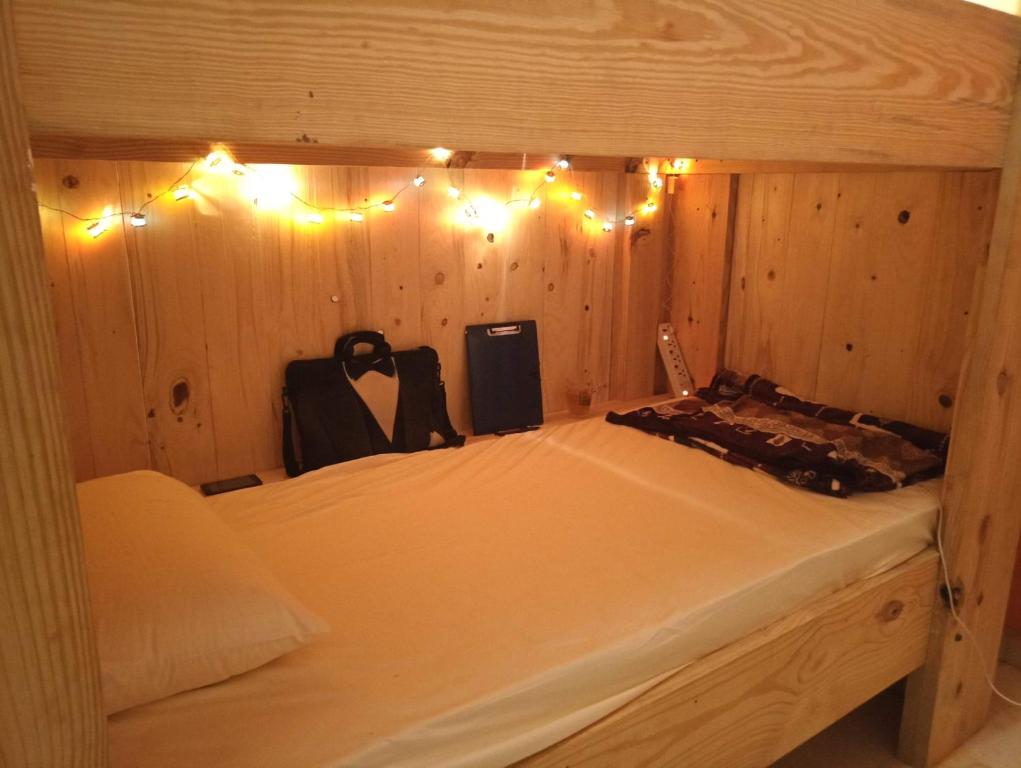 Postel nebo postele na pokoji v ubytování WTF My House
