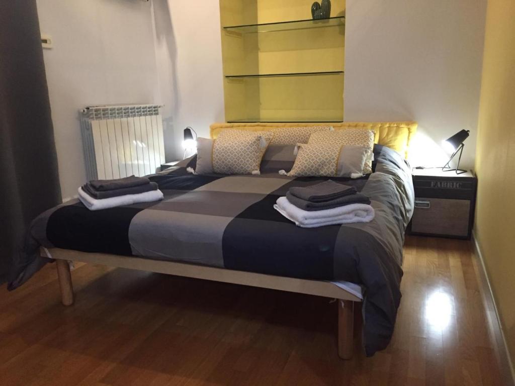 Кровать или кровати в номере 3t House