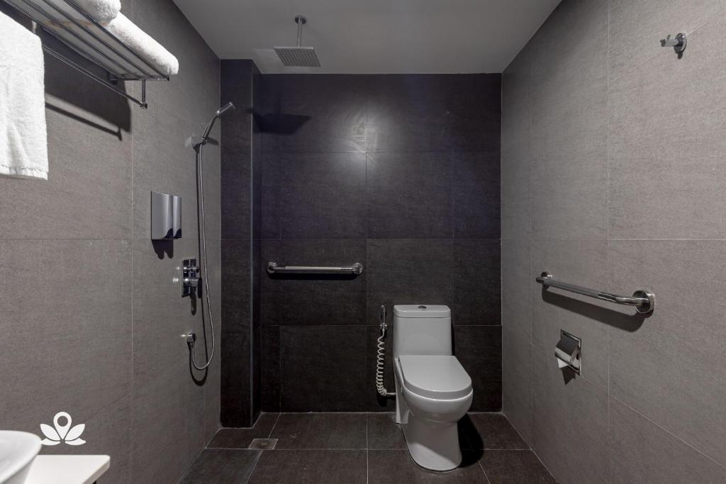 Koupelna v ubytování Hotel Inigo