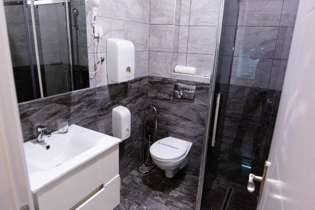 Koupelna v ubytování SPA Apartment Nalis