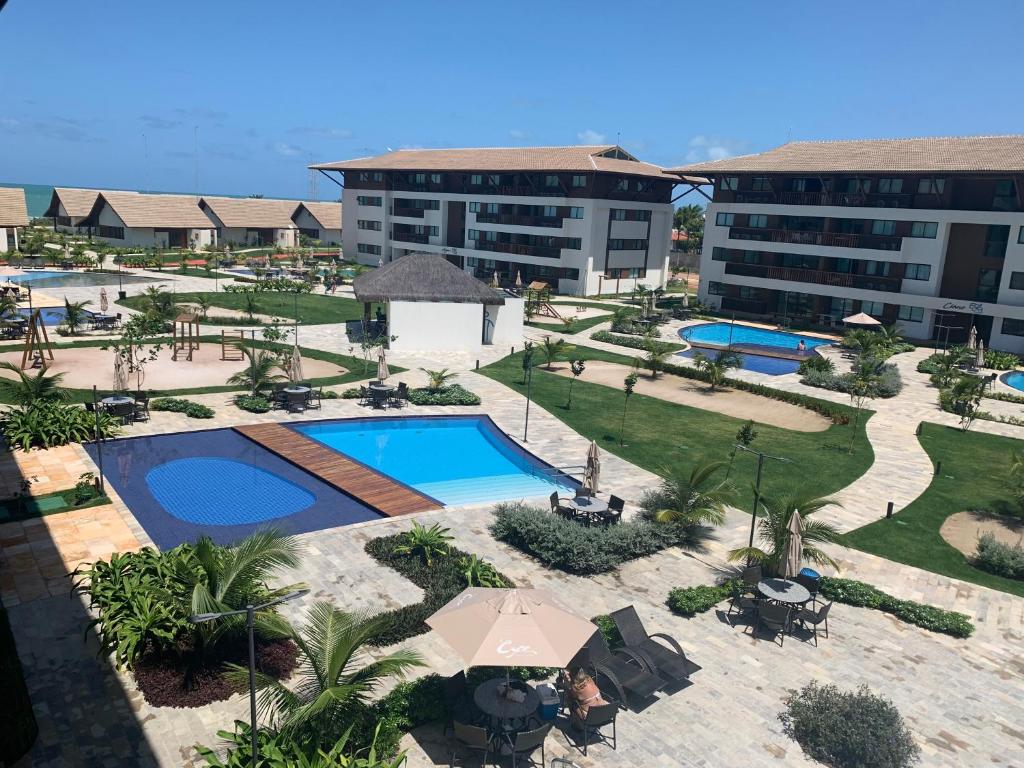  Flat Extraordinário Beira Mar Condomínio Cupe Beach Living