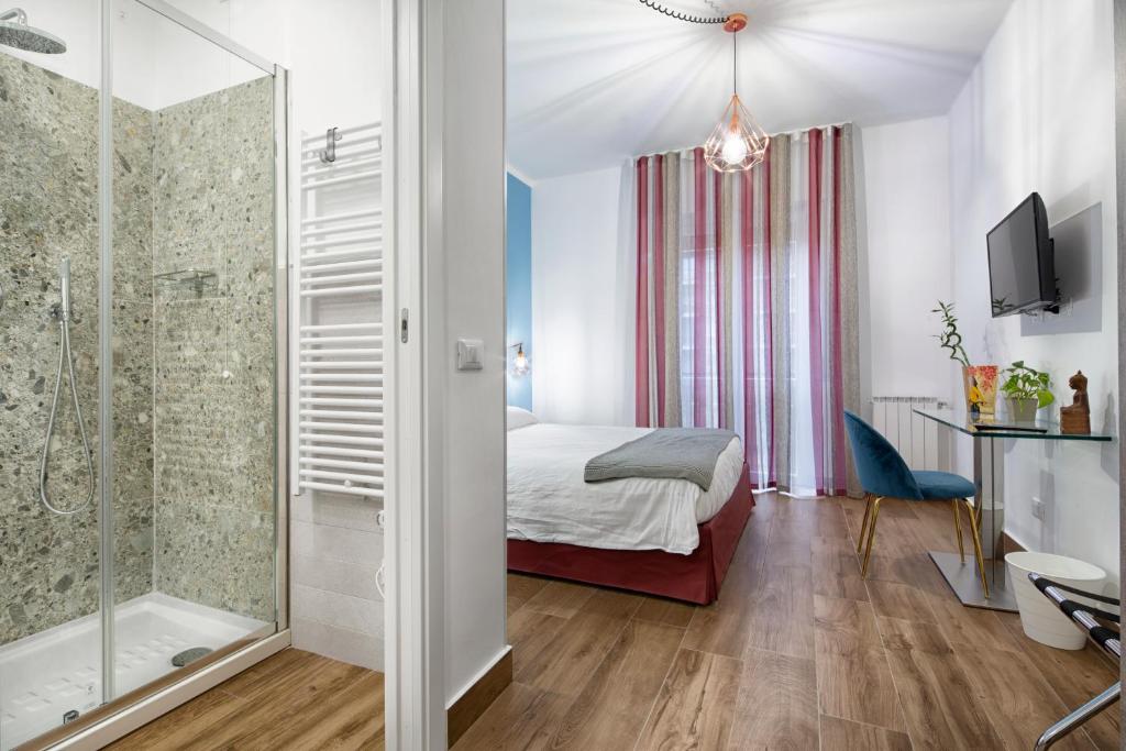 TV a/nebo společenská místnost v ubytování B&B Campari 10