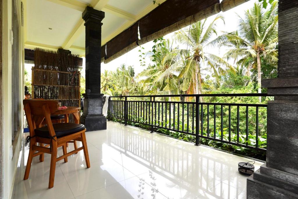 Balkón nebo terasa v ubytování Vinayaka Ubud