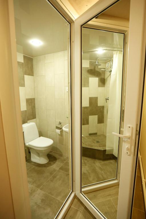 Koupelna v ubytování Araks Hotel Complex