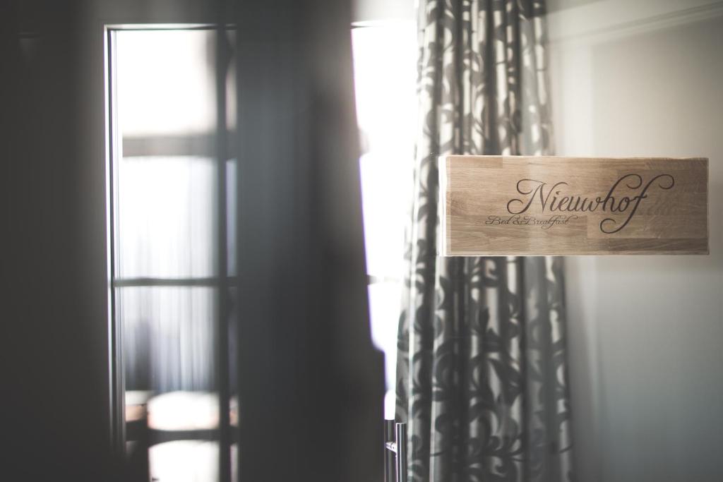 Certifikát, hodnocení, plakát nebo jiný dokument vystavený v ubytování B&B Nieuwhof