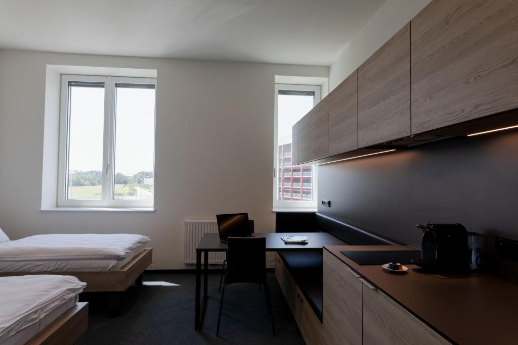 Voodi või voodid majutusasutuse TT-ROOMS - kontaktlos mit Self Check-in I FREE PARKING toas