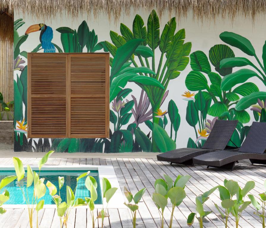 Zahrada ubytování Las Palmas Villas and Casitas Siargao