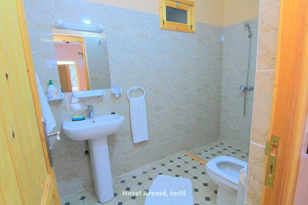 Koupelna v ubytování Hotel Igoudar Armed