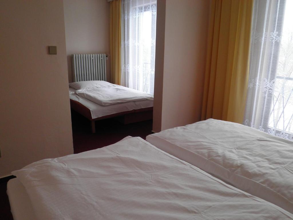Postel nebo postele na pokoji v ubytování Resort Hotel Zvíkov