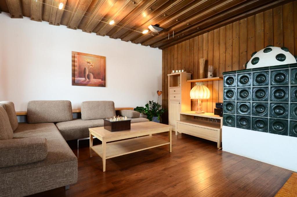 Posezení v ubytování Ferienhaus Schnitzhof