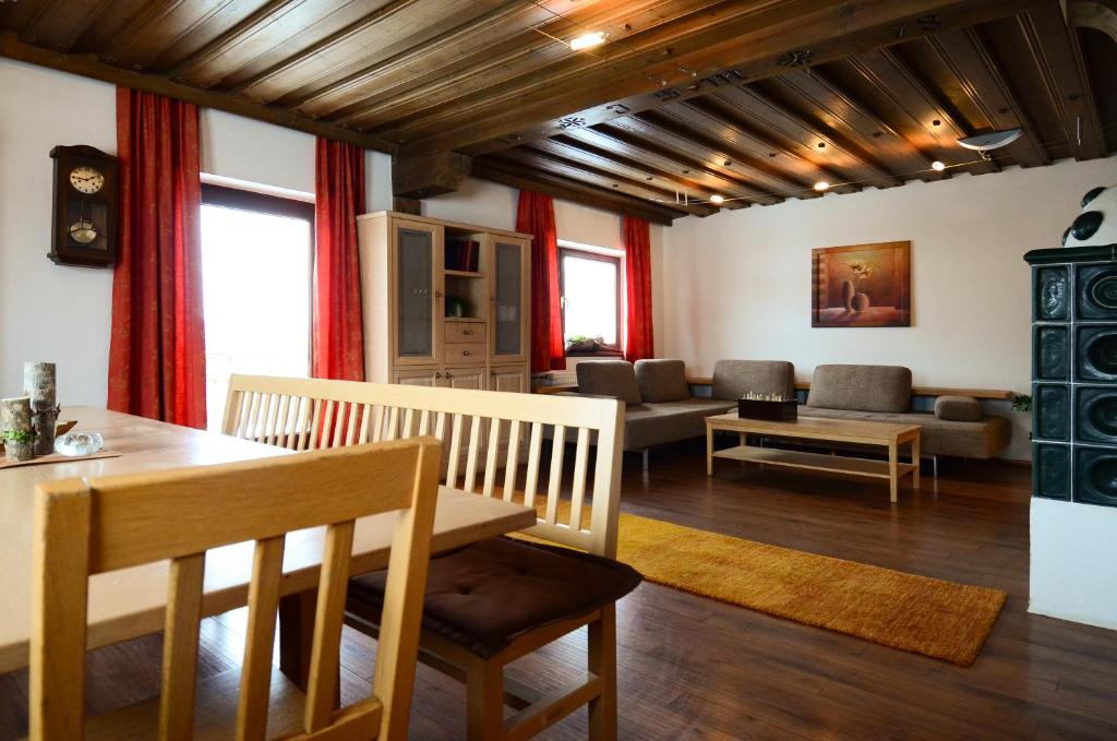 Posezení v ubytování Ferienhaus Schnitzhof