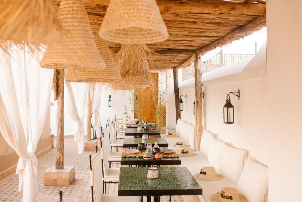 Restaurace v ubytování Riad Le Pèlerin