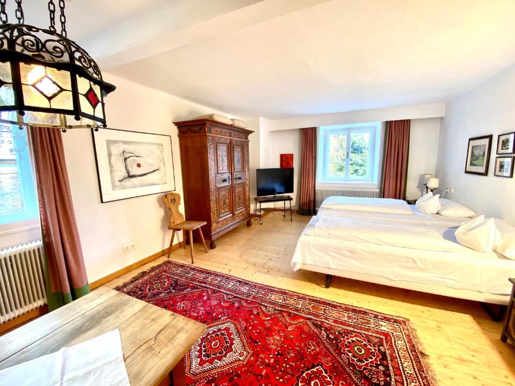 Posteľ alebo postele v izbe v ubytovaní Appartements Greier