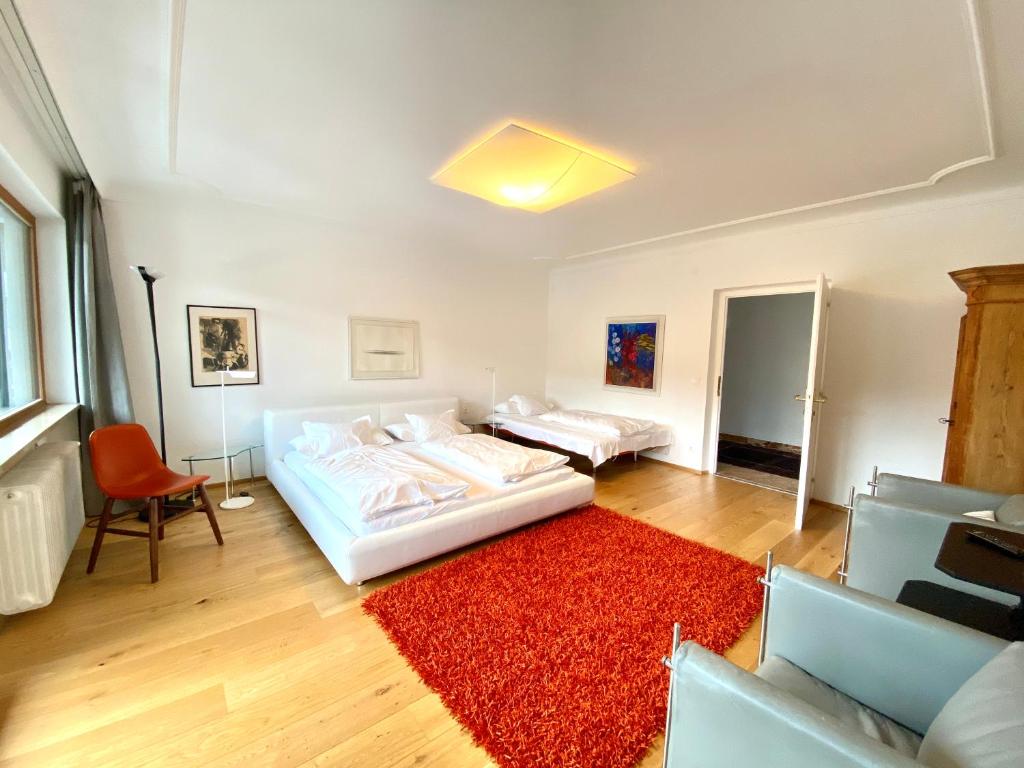 Posteľ alebo postele v izbe v ubytovaní Appartements Greier