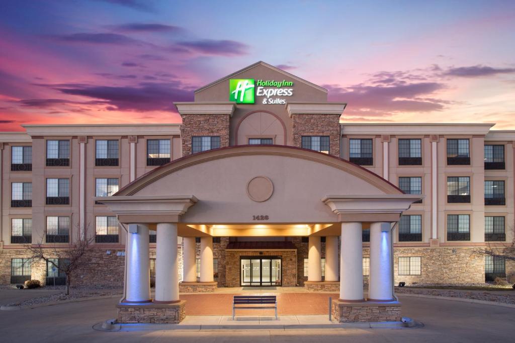 a rendering of the front of a building at Holiday Inn Express Hotel & Suites Fort Collins, an IHG Hotel in Fort Collins