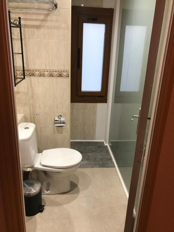 Koupelna v ubytování Hotel Arbre De Neu