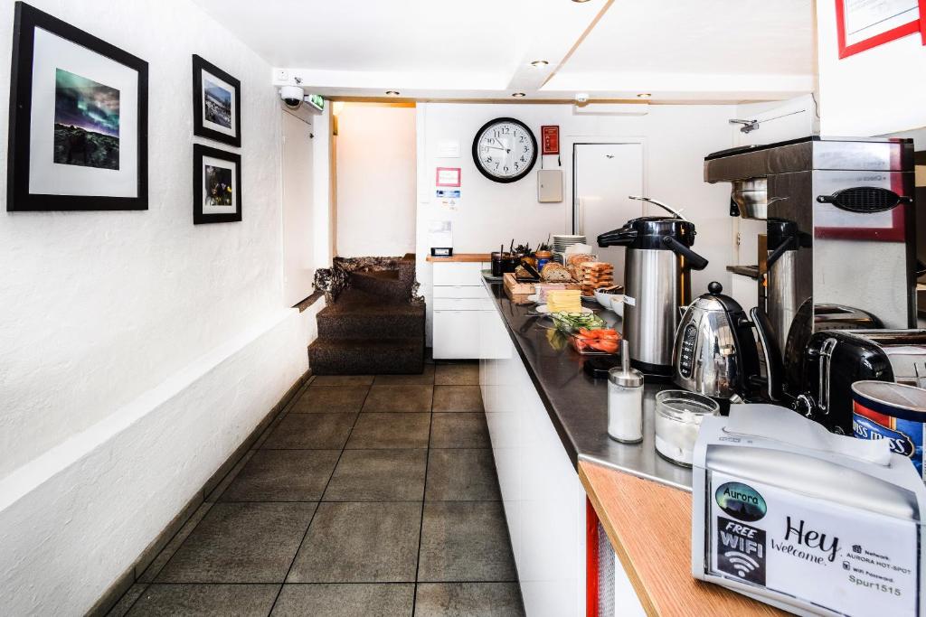 Kuchyň nebo kuchyňský kout v ubytování Guesthouse Aurora