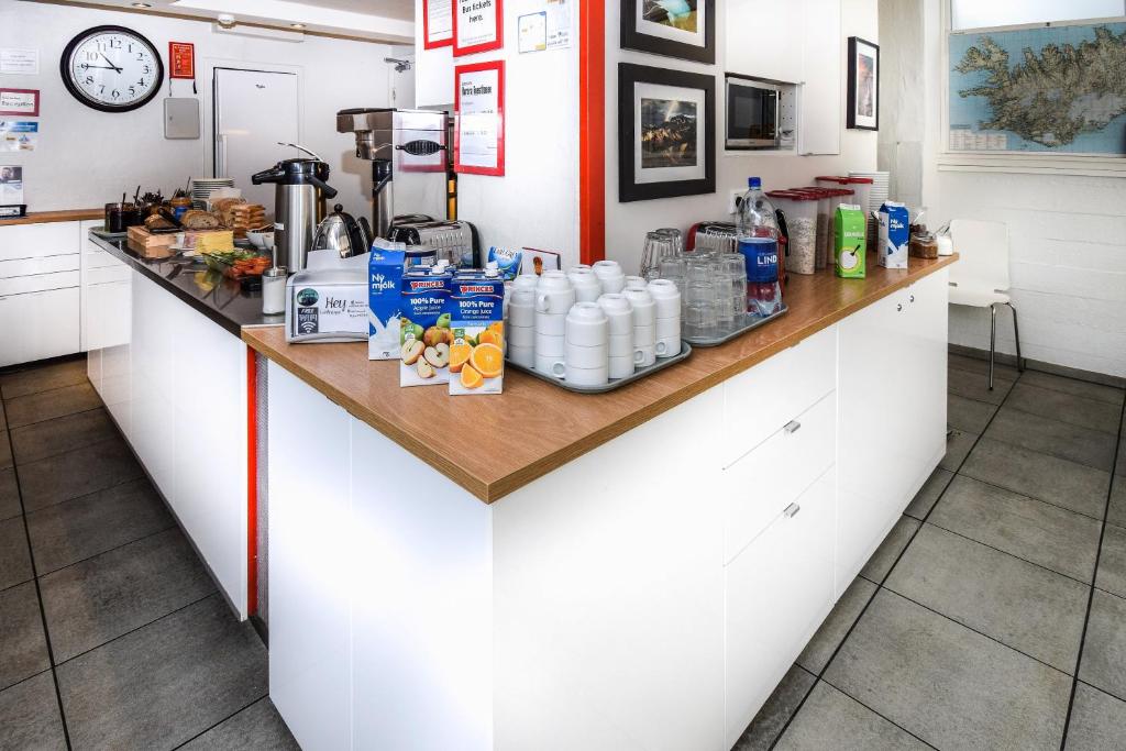 Kuchyň nebo kuchyňský kout v ubytování Guesthouse Aurora