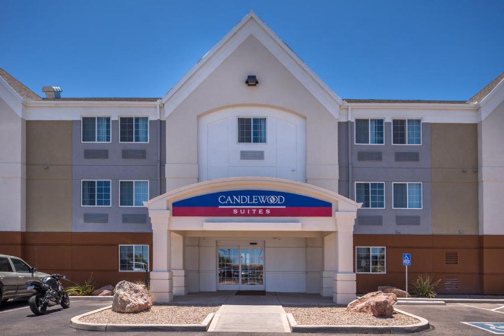 a building with a carlaw police sign in front of it at Candlewood Suites Sierra Vista, an IHG Hotel in Sierra Vista