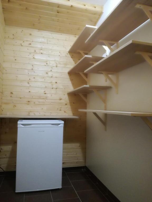 Kuchyň nebo kuchyňský kout v ubytování Svatý Jakub