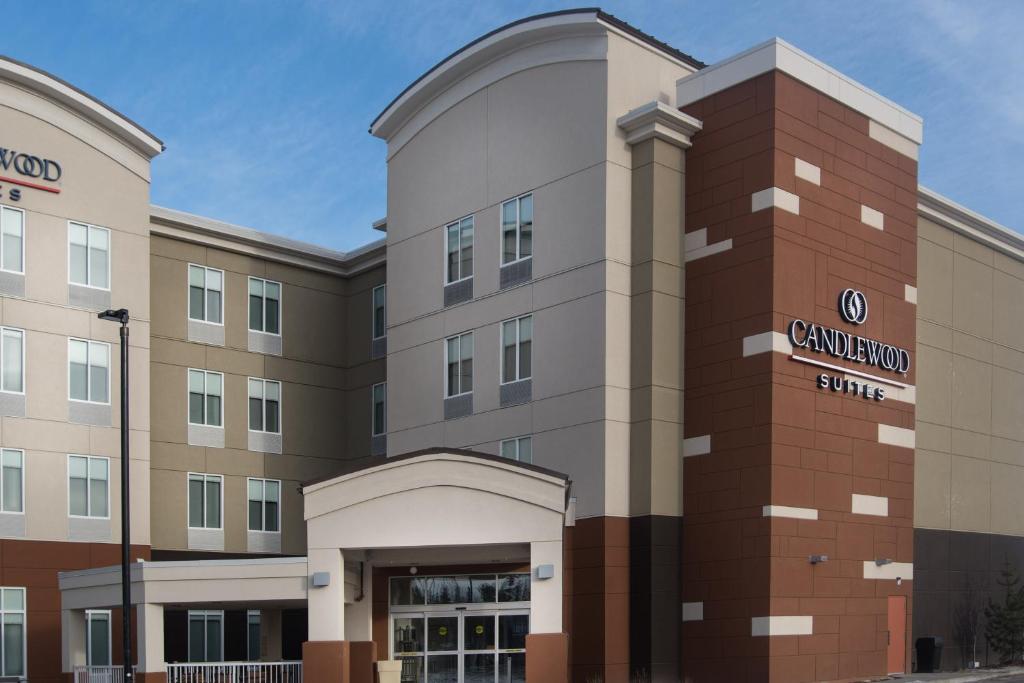 a rendering of the front of a cranford hotel at Candlewood Suites West Edmonton - Mall Area, an IHG Hotel in Edmonton