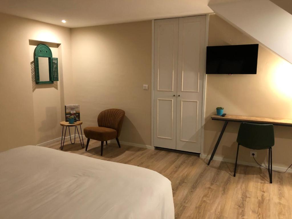 Postel nebo postele na pokoji v ubytování Hotel Hoevevoorde