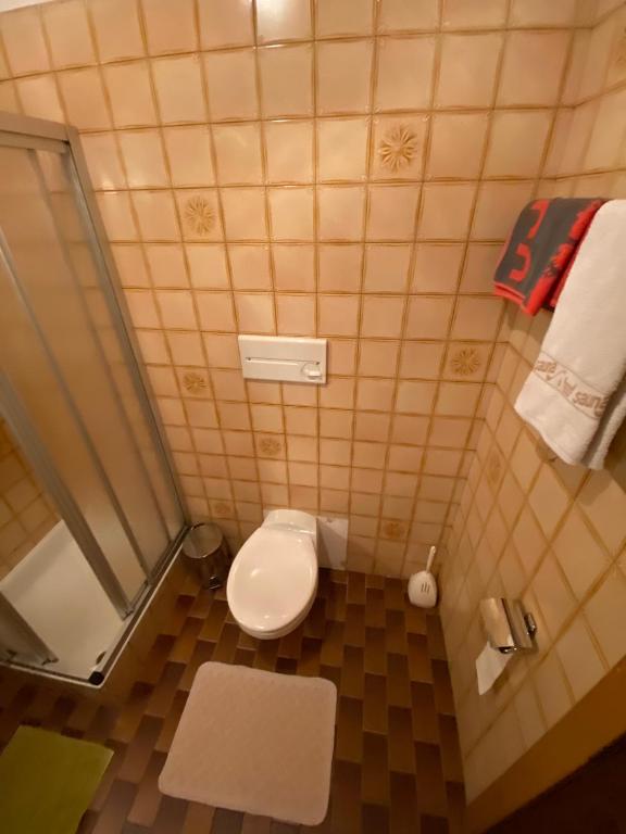 Koupelna v ubytování Gasthof Albergo Ressmair