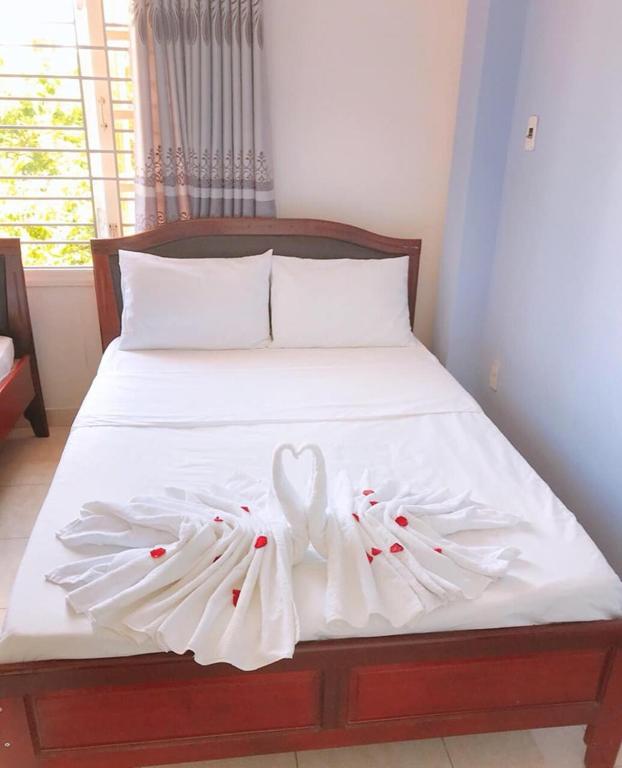 Postel nebo postele na pokoji v ubytování Salyna Motel